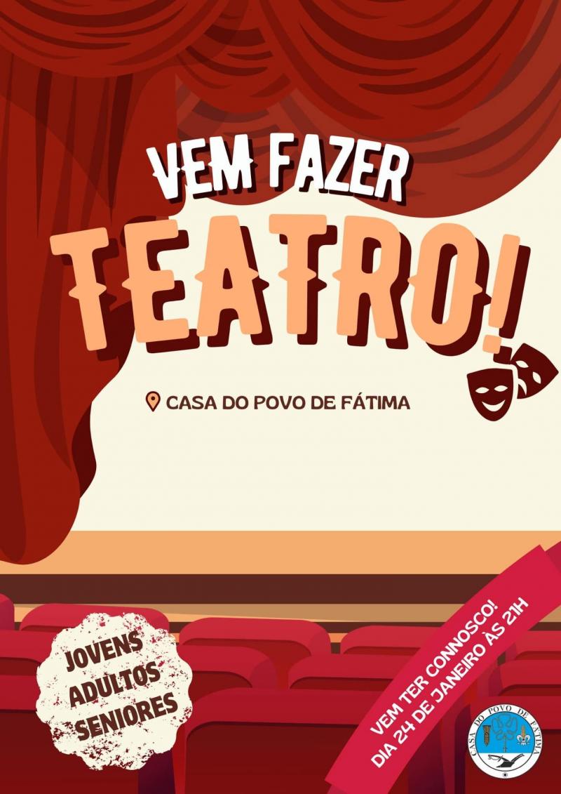 Inscrições abertas para o Grupo de Teatro da Casa do Povo